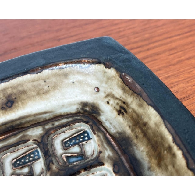 Ceramic Mid-Century Modern Danish Brutalist Ceramic Bowl by Jorgen Mogensen for Royal Copenhagen, 1960s For Sale - Image 7 of 14