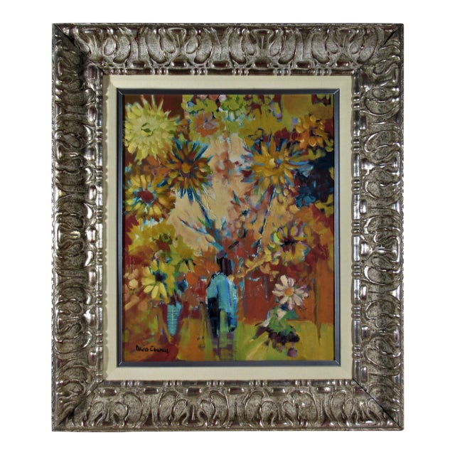 David Edwards (b.1944), Flowers in a vase, Circa 1970 For Sale