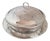 Antique Chinese Export Silver and Hand-Engraved Cut Glass Preserve Jar with Cover For Sale