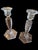 Victorian Antique American Brilliant Glass Candle Holders Pair For Sale - Image 3 of 9