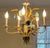 1970s Italian Mid-Century Tole Five Light Chandelier With Gathered Blue Flowers, Grasses and Wheat Stalks For Sale - Image 15 of 18