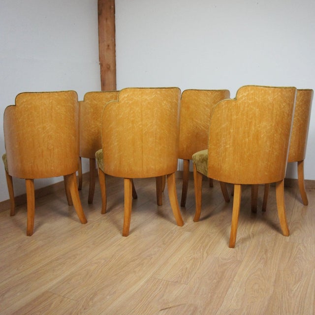Art Deco Dining Suite by Harry & Lou Epstein, 1930s, Set of 7 For Sale - Image 15 of 18