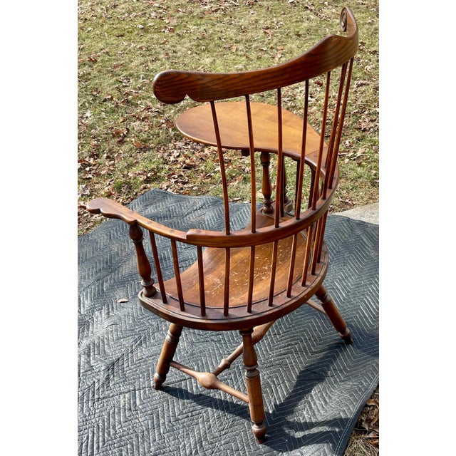 Mid 20th Century Pennsylvania Windsor Writing Chair Mid 20th Century For Sale - Image 5 of 12