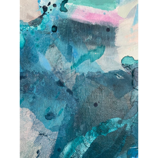 2020s Big Blue Sea Original Painting For Sale - Image 5 of 6