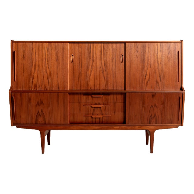 Vintage Danish Teak Sideboard, 1960s For Sale