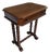 Antique Italian Carved Wood Sewing Table with Bobbin Barley Twist Legs, 1890s For Sale