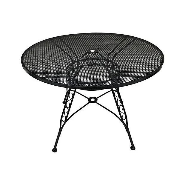 MidCentury Modern Iron Salterini Patio Set Set of 5 Chairish