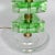 This set of two table lamps features green Murano glass discs mounted on gold stands. Up to 250V (Europe/UK Standard).The...