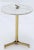 Parzinger Originals Mid 20th Century Round Marble Top Tripod Brass Base Legs Butler Side Table For Sale - Image 4 of 11
