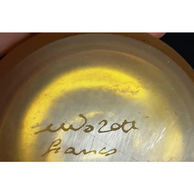 Vintage Frosted Glass Decanters by Franco Moretti- Set of 2 For Sale - Image 4 of 5