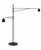 Anatomy Design for Karakter “Awkward” Double-Arm Black Metal Floor Lamp For Sale - Image 4 of 4