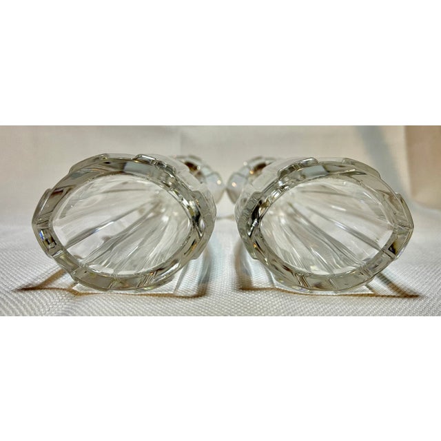 1980s Vintage Marquis by Waterford Crystal Candlesticks / Bud Vases- a Pair For Sale - Image 5 of 6