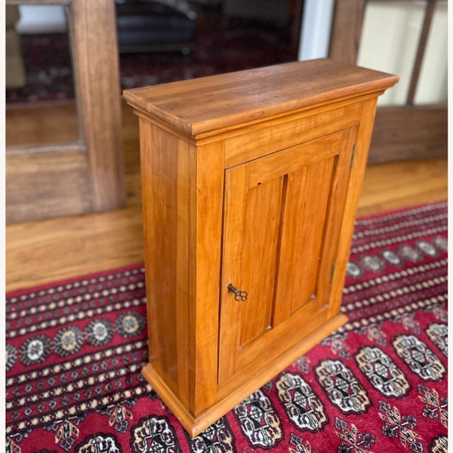 Handcrafted solid cherry medicine cabinet for an attractive wall display, table feature, or yes, an actual medicine...