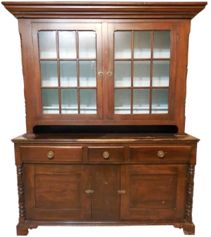 19th Century Federal Step-Back Dutch Cupboard