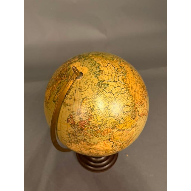 Wood Swedish Celestial Globe on Turned Wood Stand, Circa 1920s For Sale - Image 7 of 11