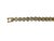 Metal Vintage Gold Tone Pave Rhinestone Heart Tennis Bracelet For Sale - Image 7 of 8