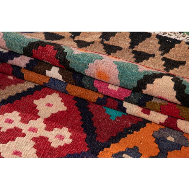 Mid-20th Century Vintage Kilim Runner Rug 3' 7" X 11' 4''. For Sale In New York - Image 6 of 13