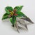 Italian Vintage Italian Handmade Genuine Silver Christmas Poinsettia Flower Figurine For Sale - Image 3 of 9