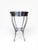 2000 - 2009 Ethan Allen Silver Leaf & Gilt Accent Table With Geometric Stone Veneer Top For Sale - Image 5 of 12