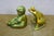 Late 20th Century Late 20th Century Zsolnay Eosin Hungarian Iridescent Green Art Deco Frog & Girl Figurines 3" For Sale - Image 5 of 13