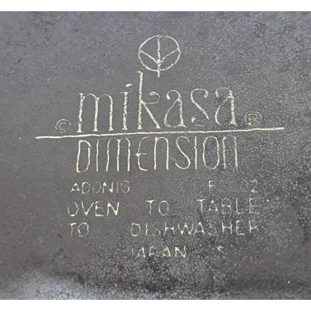 1970s Mikasa "Dimension Adonis" Dessert / Snack Plates, Set of 4 Salad For Sale - Image 14 of 14