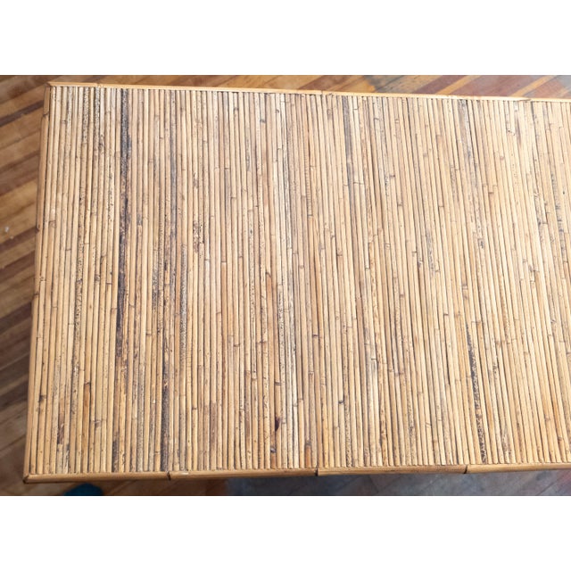 Late 20th Century Chinoiserie Safari Style Bamboo and Rattan Chest of Drawers Milling Road by Baker For Sale - Image 14 of 16