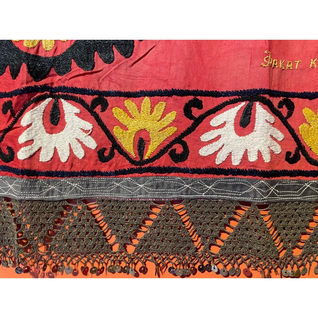 1970s Gorgeous Suzani Textile For Sale - Image 5 of 9