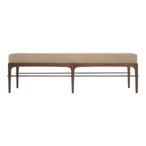 Linear Bench in Natural Wanut Series 60 by Stamford Modern