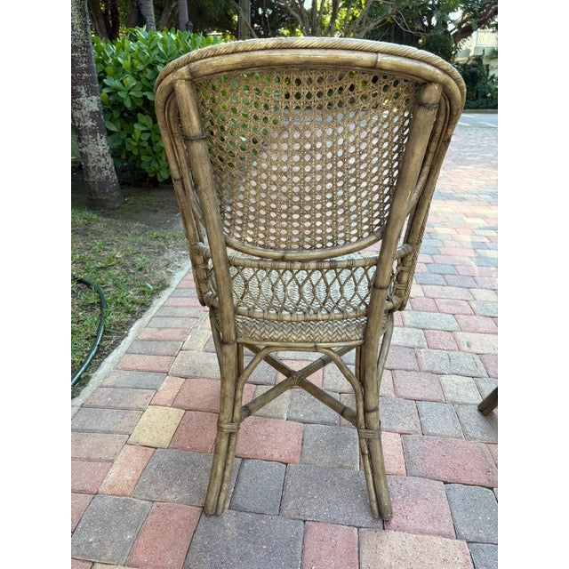 Coastal 6 Palecek Dining Chairs For Sale - Image 3 of 13