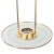 Mid-Century Modern 1970s Glass and Brass Saucer Pendant Light For Sale - Image 3 of 9