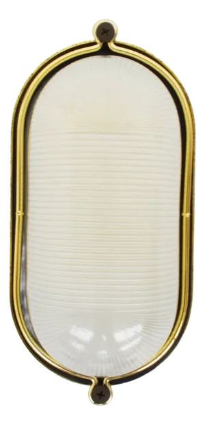 Nautical Wall Sconce in Brass and Glass, 1970