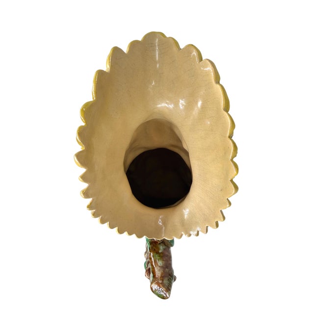 A William Brownfield Majolica Pitcher Modeled as a Cockatoo, English, Dated 1877 For Sale - Image 10 of 18