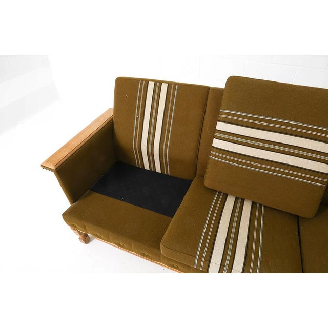 Danish Mid Century Modern Sofa W Straight Paddle Arms For Sale - Image 14 of 16