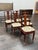 Vintage Chinese Rosewood Dining Table + Six Dining Chairs, Set For Sale - Image 11 of 12