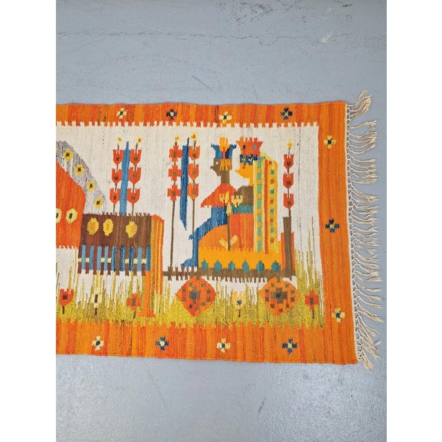 vintage kelim Maria Domanska ''For the wedding'' Wawel Broste Kobe Denmark ‘60 Designed by Polish Maria Domanska and...