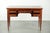 English Desk with Green Leather Top, Gilt Details and 5 Drawers For Sale - Image 3 of 15
