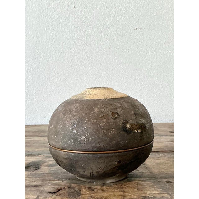 Vintage Original Studio Pottery Lunar Vase For Sale - Image 11 of 12