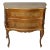 20th Century Etched Giltwood Florentine 2 Drawers Chest Commode and Brass Pulls For Sale