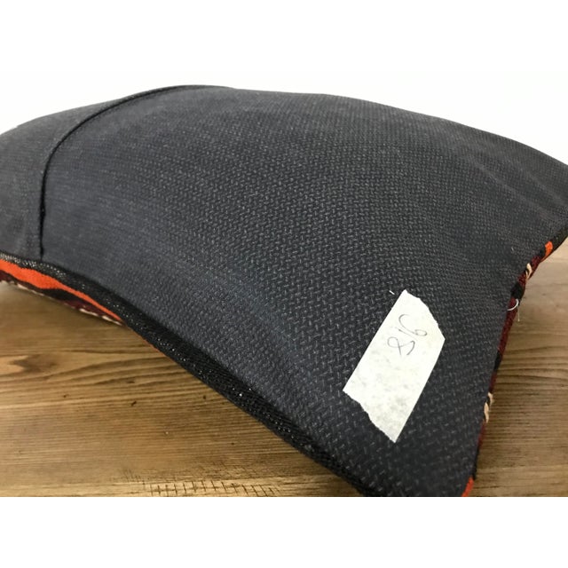 1960s Vintage Turkish Anatolian Striped Pillow Cover For Sale - Image 5 of 6