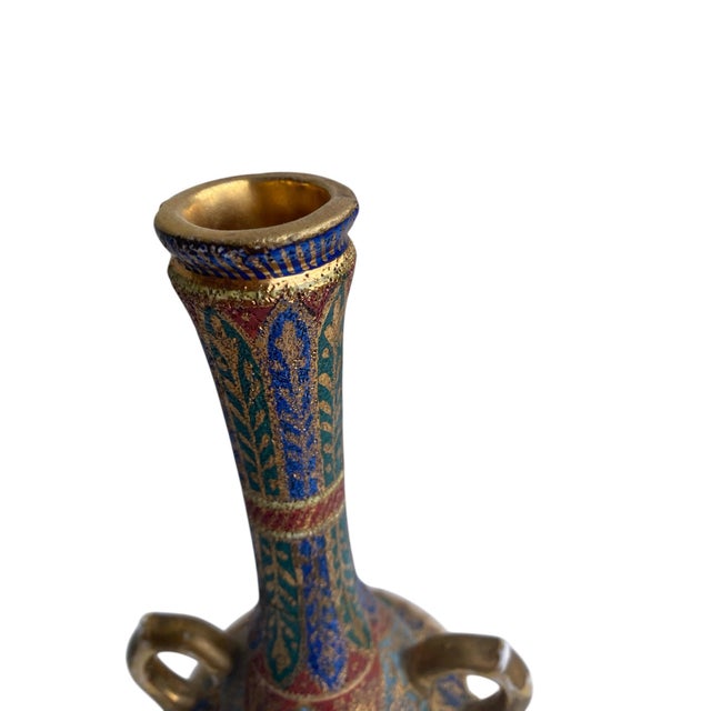 Ceramic Antique Royal Bonn "Cashmir Misrmor" Design Tapestr Pitcher, Vase (1893–1923) For Sale - Image 7 of 8