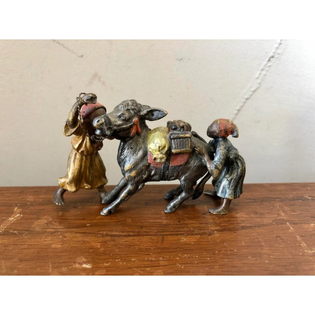 Early 20th Century Franz Bergmann Style Vienna Cold Painted Bronze Group For Sale - Image 5 of 5