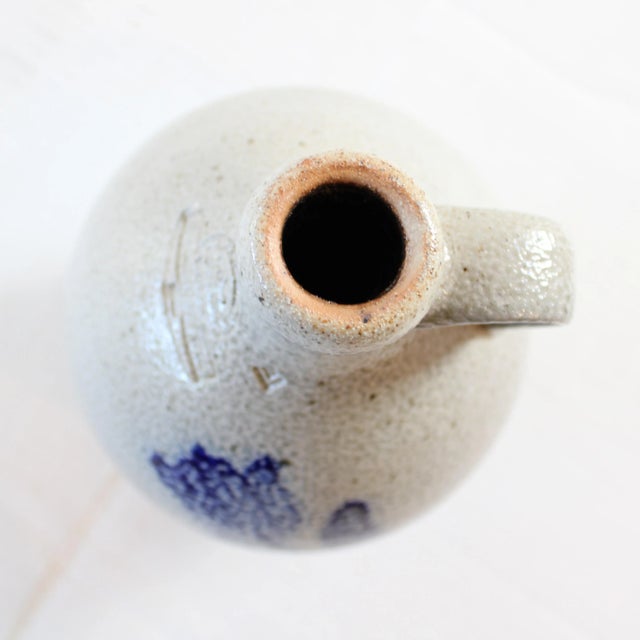 Vintage Rowe Salt Glazed Stoneware Pottery Jug For Sale - Image 4 of 7