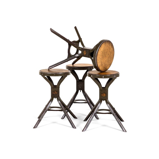 Industrial Stools from Four Evertaut, Set of 4 For Sale - Image 6 of 18