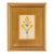 Original Hand-Painted Yellow Floral Motif Painting, Framed For Sale