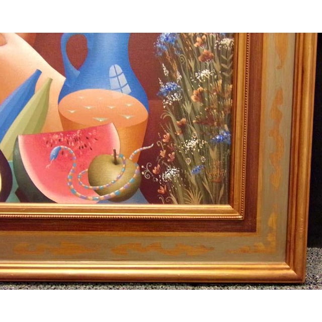 "Summer Romance" by Anton Arkhipov Original Limited Edition Hand Embellished Giclee on Canvas Image Size : 28" x 28"...