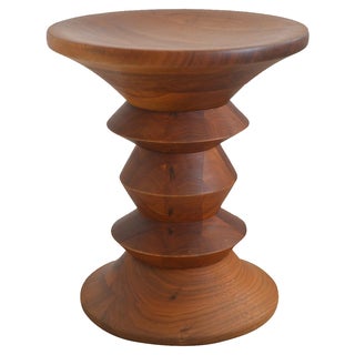 On Hold Charles Eames Walnut Time Life Stool For Sale