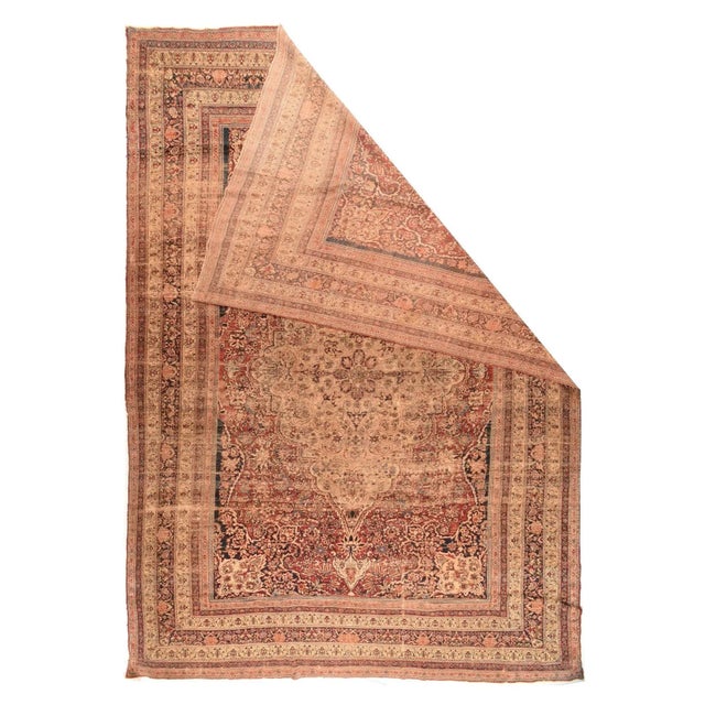 Antique Lavar Kerman Rug 12'2'' x 19'11''.