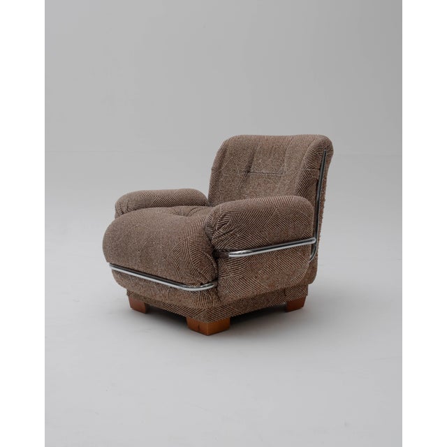 Beige Vintage Space Age Tubular Chair, 1970s For Sale - Image 8 of 8