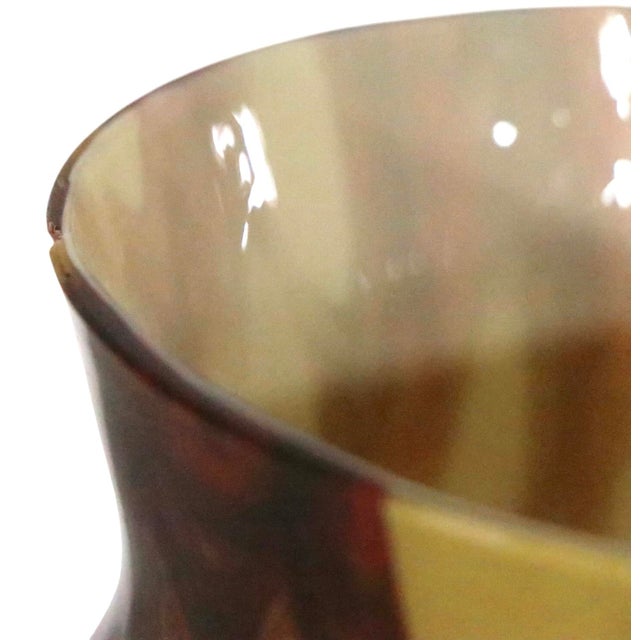 Early 20th Century Art Deco Czechoslovakian Art Glass Vase For Sale In New York - Image 6 of 9