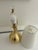 Contemporary Kate Spade New York Modern Brass Globe Table Lamps With Linen Shades and Glass/Gold Finials - a Pair For Sale - Image 3 of 9